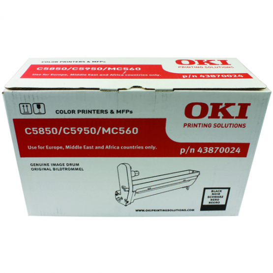 Oki C5850 Black Original Imaging Drum (43870024) 